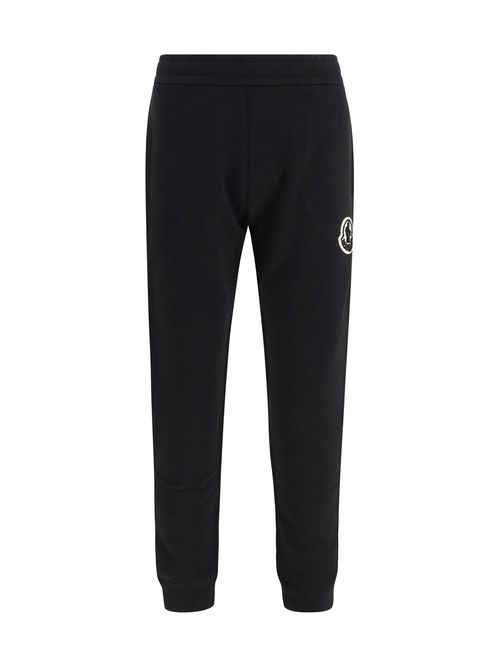 Drawstring Cotton Joggers — Black