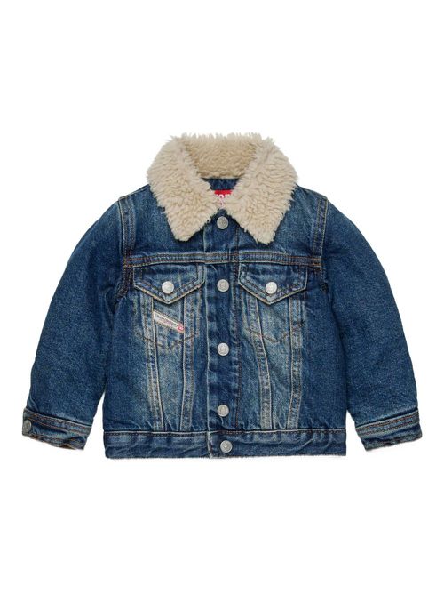 Diesel Kids cotton jacket - Blue