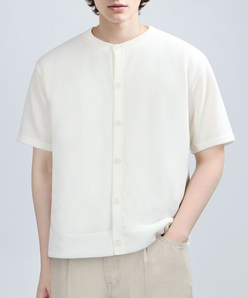 GAFF TEX ROUND HALF CARDIGAN