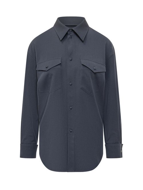 Blue Regular Solid Shirt