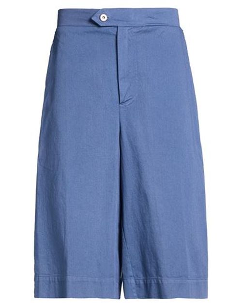 Man Shorts & Bermuda Shorts Slate blue Size XXS Cotton