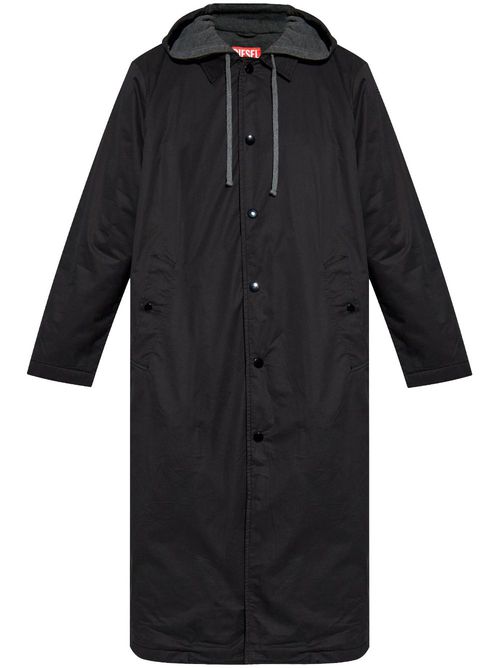 J-Marlon single-breasted coat - Black