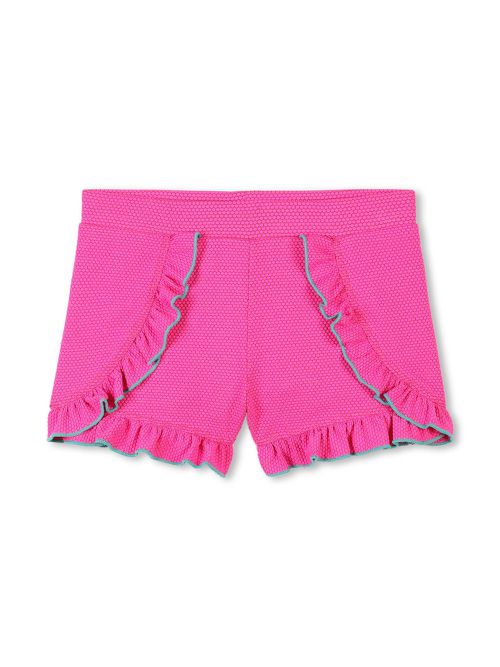 Ruffled swim shorts - Pink