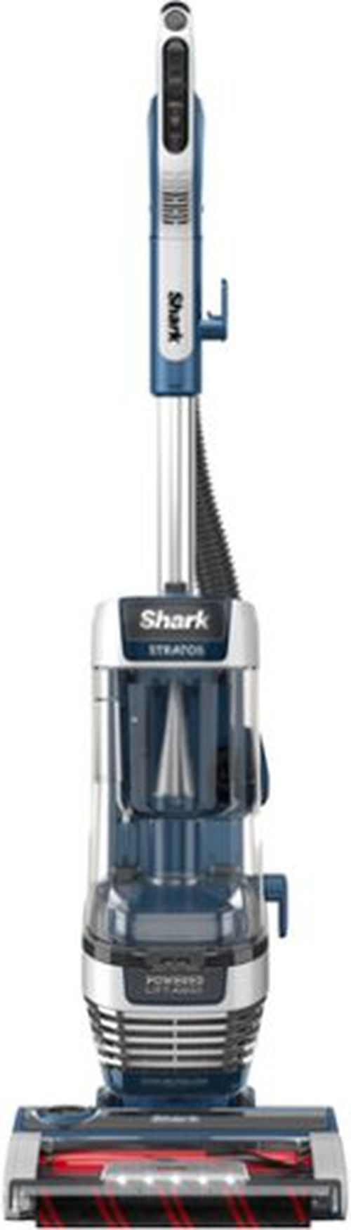 Stratos Upright Vacuum with DuoClean PowerFins HairPro, Self-Cleaning Brushroll, Odor Neutralizer Technology - Navy