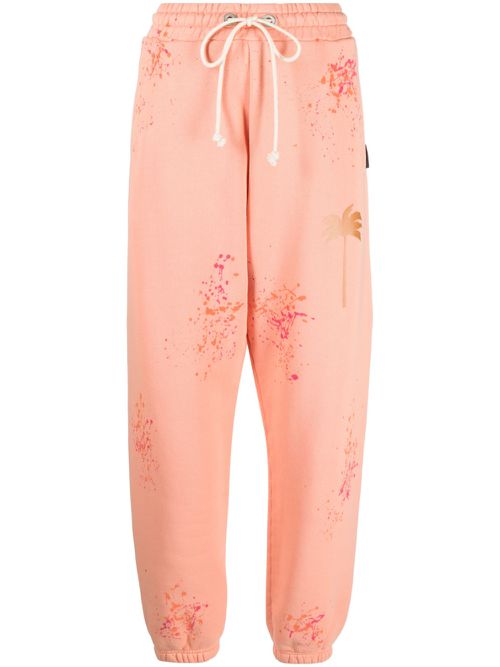 PXP paint-splatter track pants - Orange