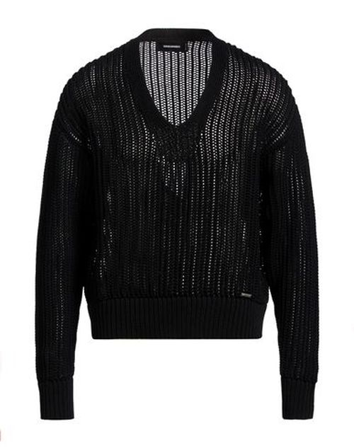 Man Sweater Black Size M Cotton