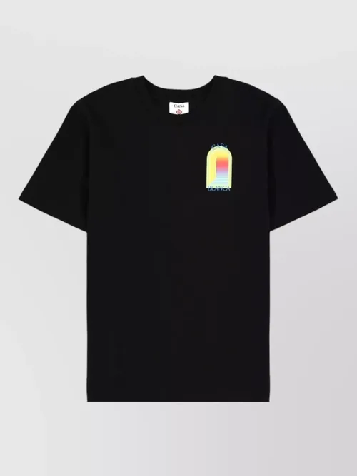 Casablanca - short sleeve graphic print crew neck t-shirt