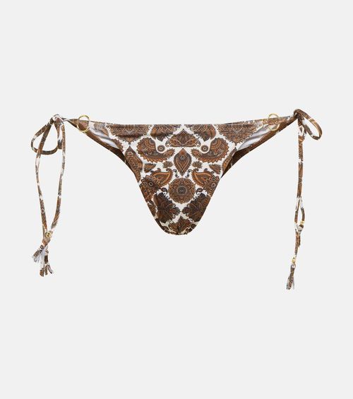 Chain printed bikini bottoms