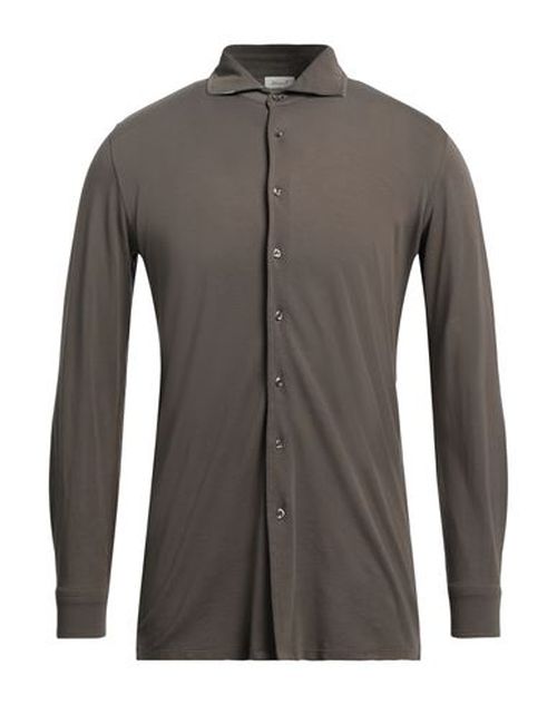 Man Shirt Khaki Size S Cotton