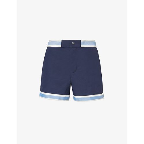 CHÉ 남성 Mens Navy Baller Regular-fit Swim Shorts S 76129651