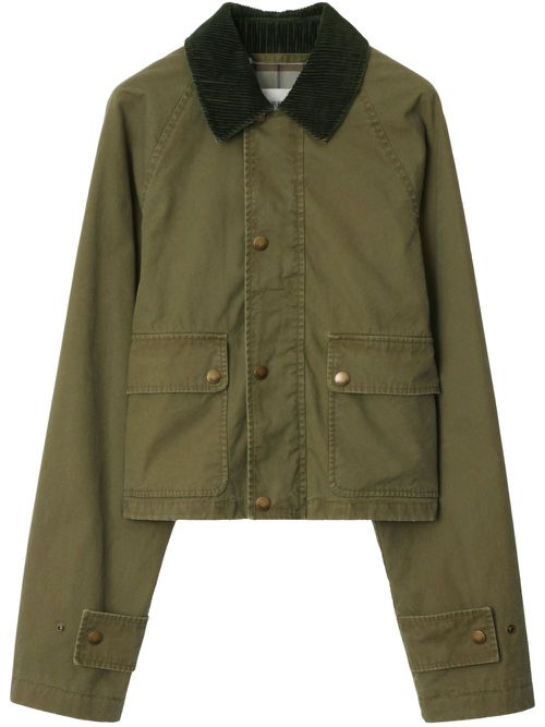 Burberry Cotton Field Jacket - Green