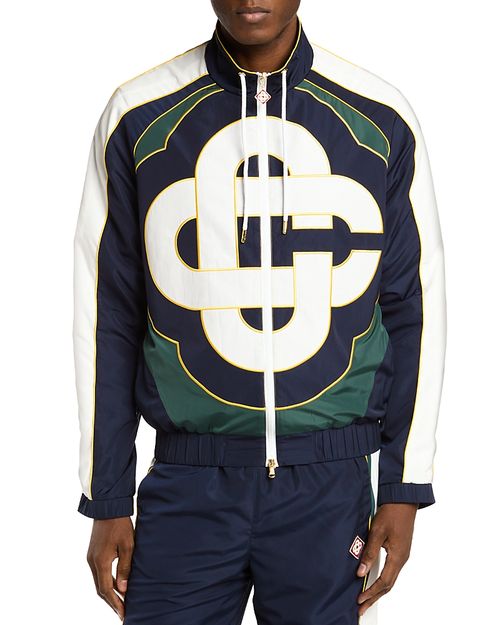 Logo Graphic Drawstring Jacket