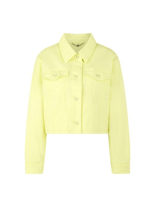 Marc Cain Short stretch cotton denim jacket, yellow, 36 N