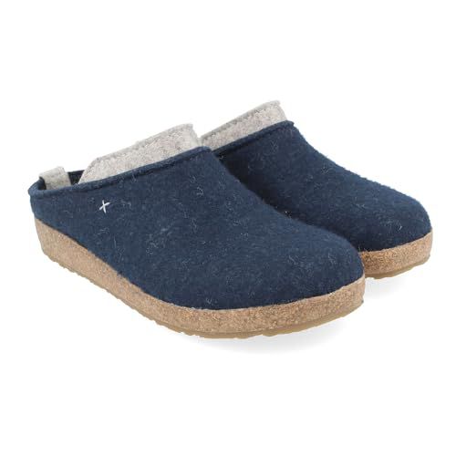 HAFLINGER Grizzly Speed Felt Clog Wool Shoe Unisex Beige EU