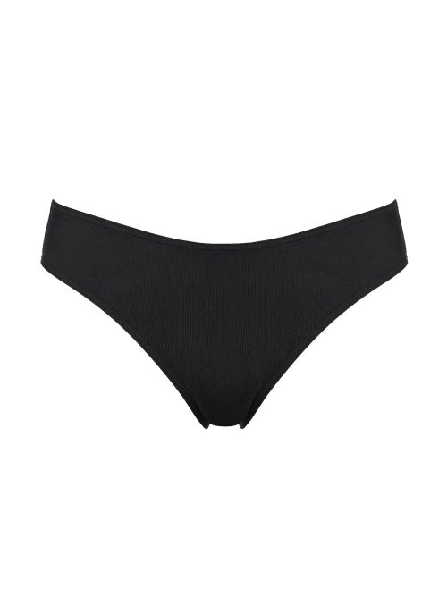 Organza Bow-Detail High-Cut Briefs — Black