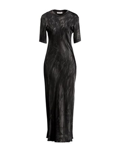 Woman Maxi dress Charcoal Size 4 Viscose, Elastane