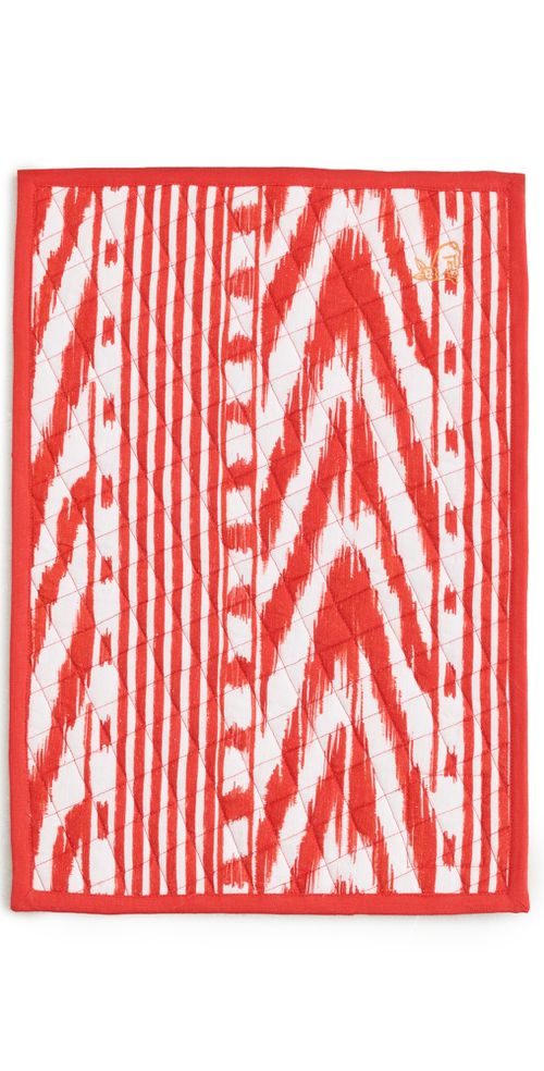 Placemat Set of 4 Red Ikat One Size