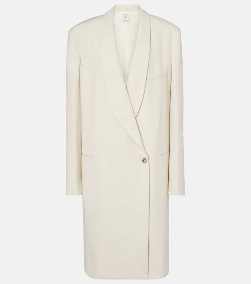 Evelyn double-breasted wool coat