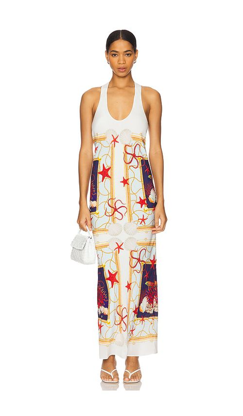 Muma World Luis Maxi Dress in White. - XL also in