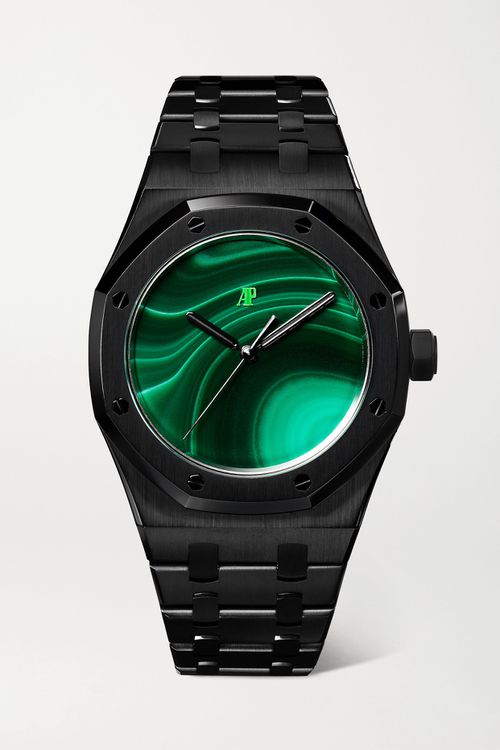 Audemars Piguet Royal Oak Limited Edition Automatic 37mm Dlc-coated Stainless Steel Watch - Green
