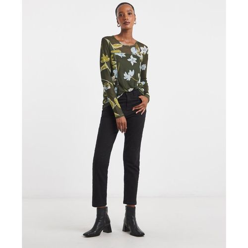 Joe Browns Khaki Long Sleeve Mesh Top