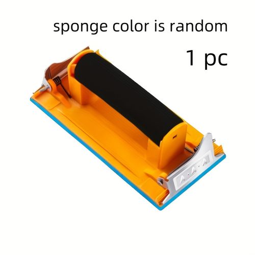 TEMU Handheld Sandpaper Polishing Machine With Sponge Grip - Lightweight Durable Plastic, For Smooth Polishing & Grinding, Wall Panel & Furniture
