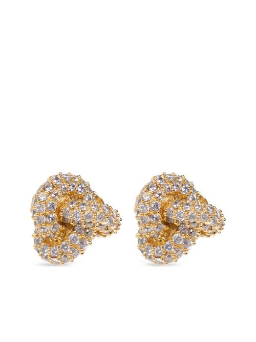 Kate Spade crystal-embellished earrings - Gold