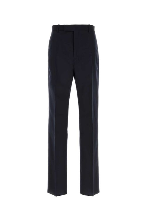 Virgin Wool Trousers — Black