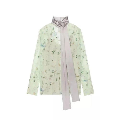 Lavalliere Blouse Pale Green