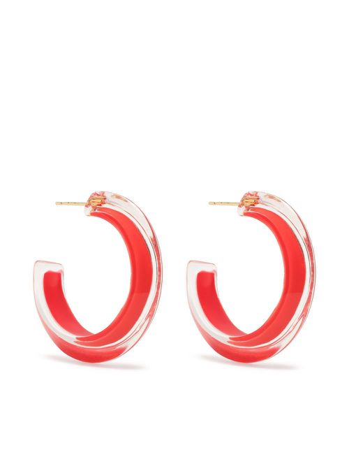 Small Jelly Hoop earrings - Red