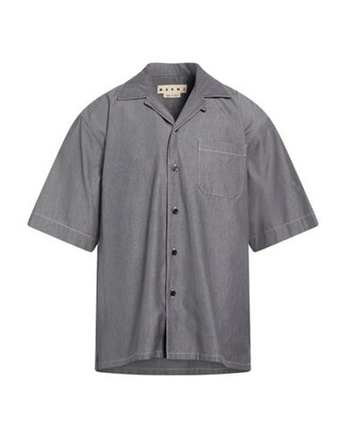 Man Shirt Charcoal Size 36 Cotton