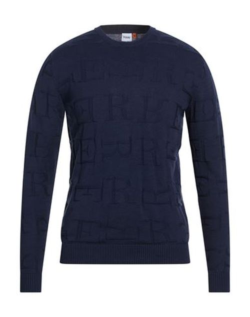 Man Sweater Midnight blue Size L Cotton