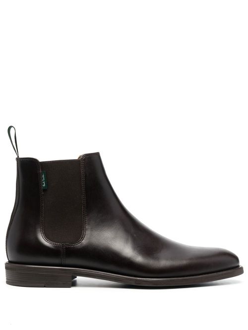 Leather ankle boots - Brown