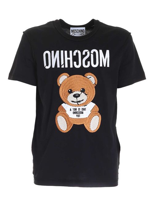 Embroidery T-shirt in black