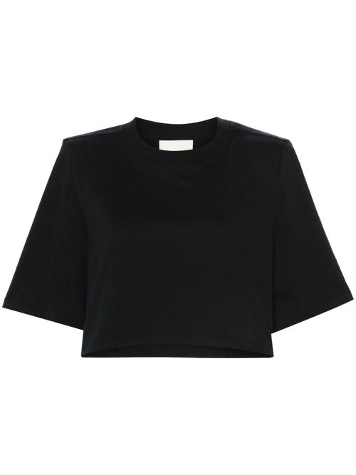 Zaely logo-embroidered T-shirt - Black