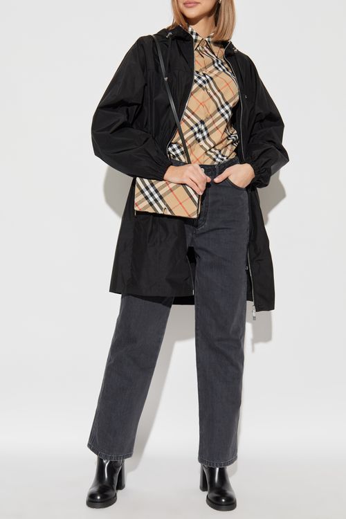 Checkered Shirt, Women's, Beige