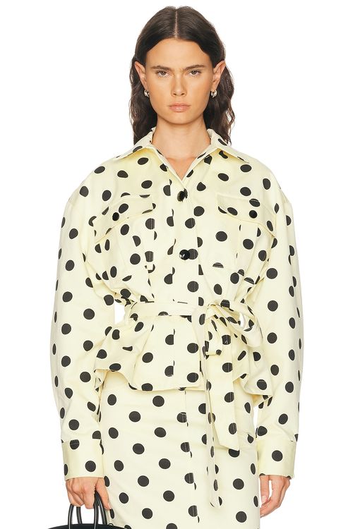 Françoise Wanda Overshirt Jacket in Yellow