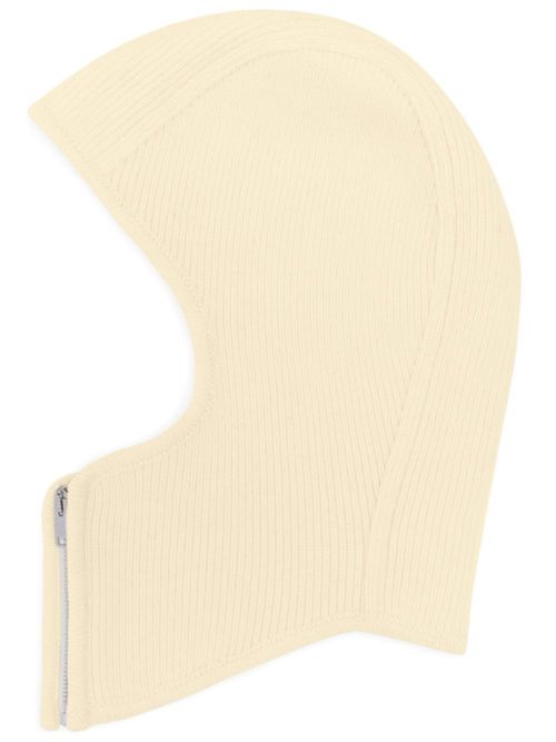 Ribbed-knit balaclava - Neutrals