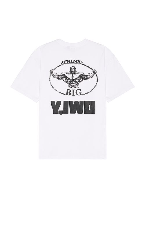 Y,IWO Think Big Pocket Tee in White. - L also in S, M, XL/1X