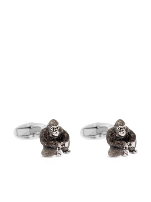 Monkey cufflinks - Silver