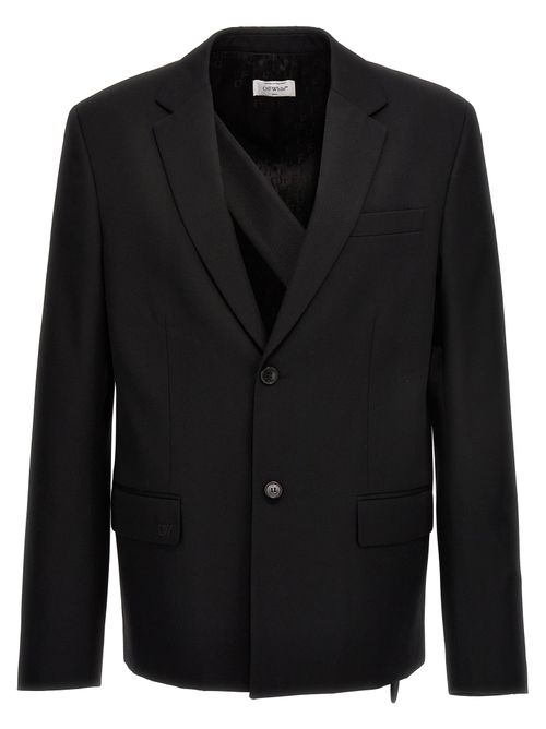 Wool Blazer — Black