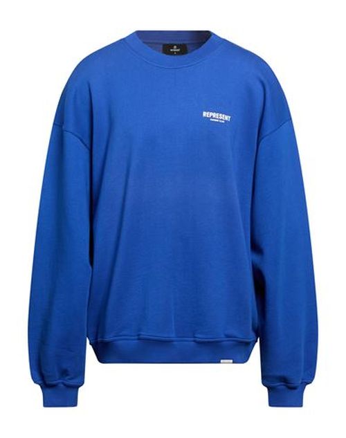 Man Sweatshirt Bright blue Size XL Cotton
