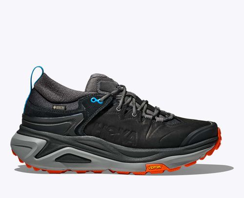 HOKA Men's Kaha 3 Low GTX Shoes in Black/Galactic Grey
