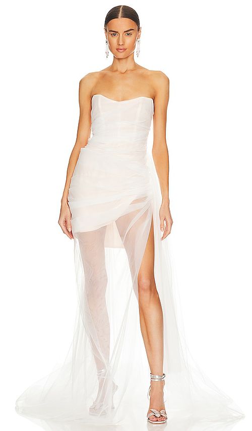 The Bar Cleo Gown in White.  8. Also in 0