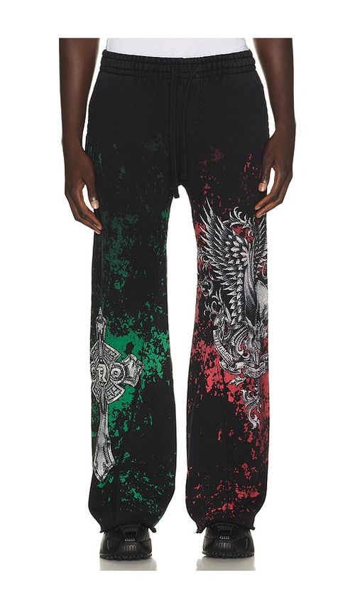 Affliction x Fuerza Regida Crazyz Sweatpant in Black. - L also in M, S, XL/1X