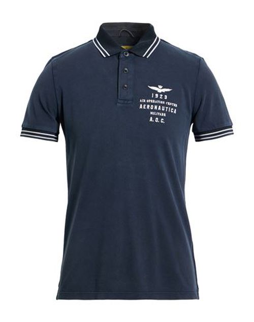 Man Polo shirt Midnight blue Size S Cotton