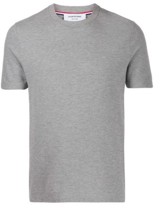 4-Bar insert piqué T-shirt