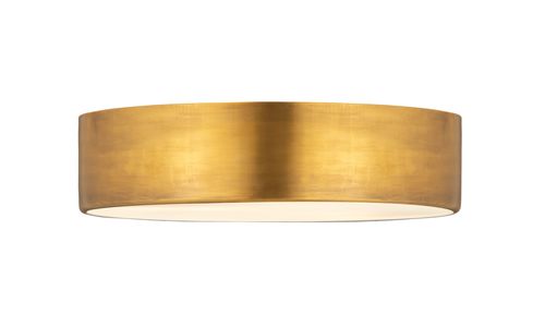 Harley 4-Light Flush Mount Ceiling Light In Rubbed Bra