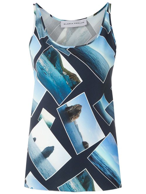 Printed tank - Blue