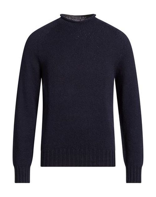Man Turtleneck Midnight blue Size 36 Cotton